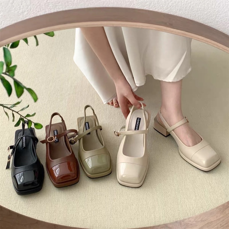 Mary Jane slip on Flat shoes import Korea