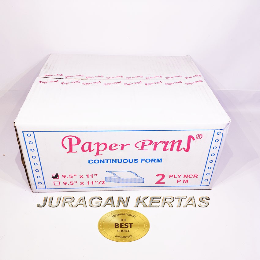 

CONTINUOUS FORM 9.5 X 11 2PLY PAPERPRYRNS