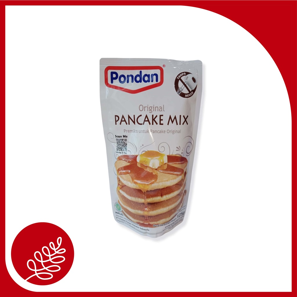 PONDAN PANCAKE ORIGINAL 125GR / MAKANAN / PANCAKE / PONDAN / TEPUNG PREMIKS