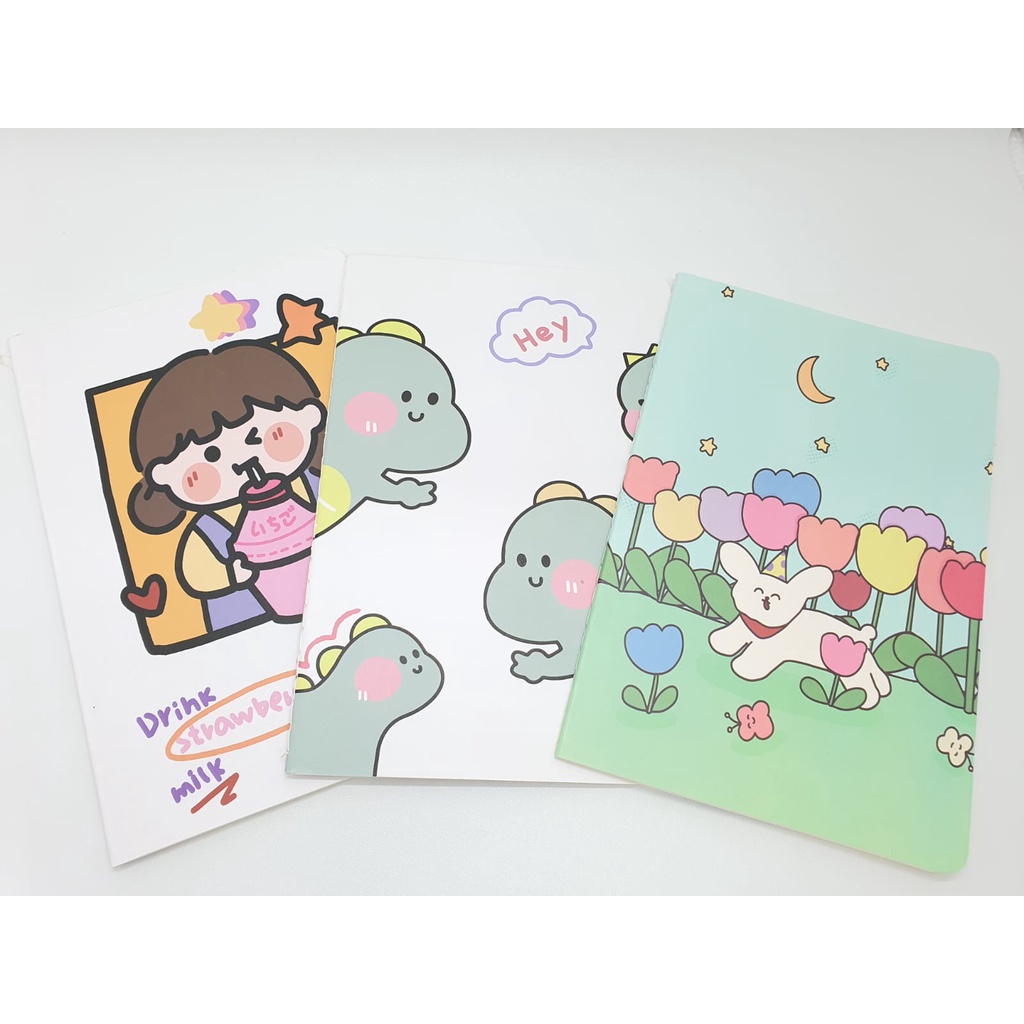 Buku Notes Cute Cartoon Character Notebook Lucu Import A5