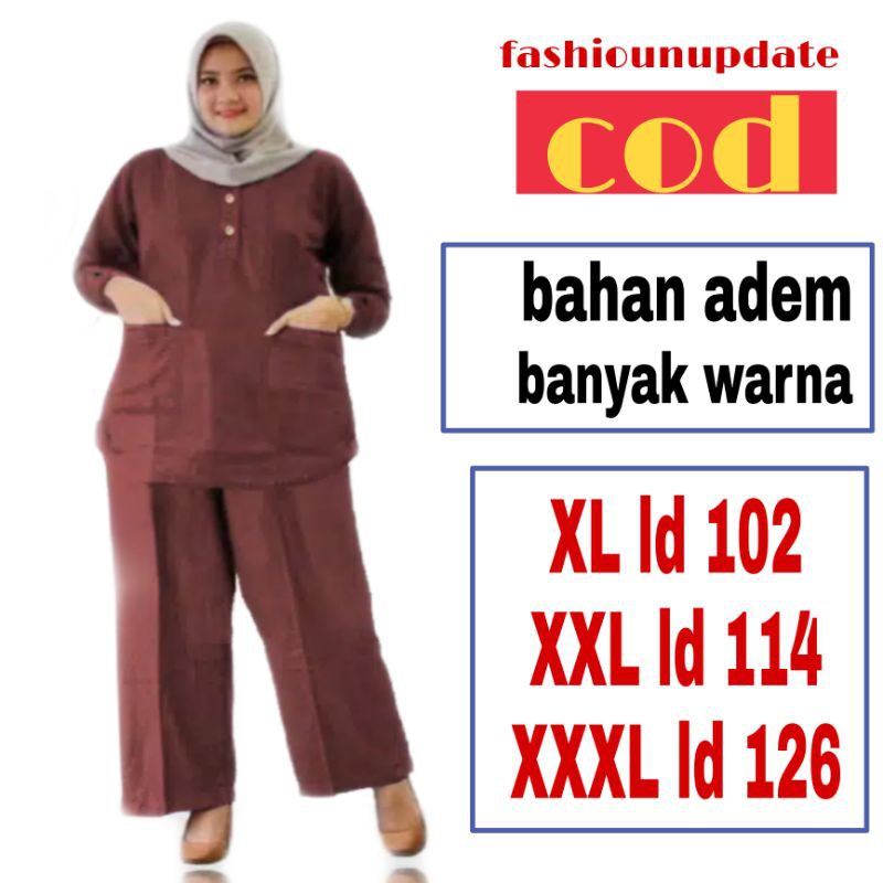 STELAN KULOT WANITA BAJU JUMBO BAJU PEREMPUAN BAJU JUMBO WANITA PAKAIAN WANITA PAKAIAN MUSLIM JUMBO