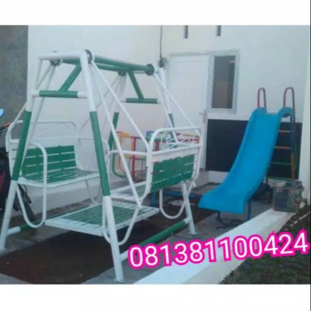 Ayunan besi super ayunan lebar 1 meter ayunan anak ayunan taman free ongkir jkt