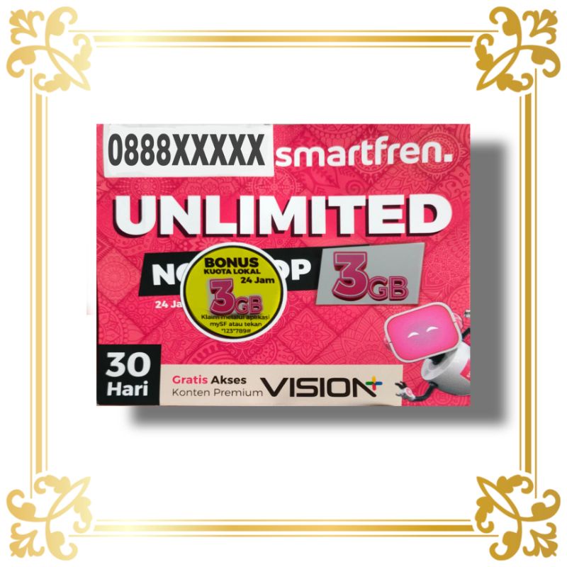 perdana kuota smartfren nonstop 3gb+3gb= 6gb // kuota murah