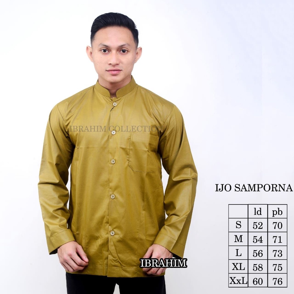 BAJU KOKO LENGAN PANJANG SAKU SAMPING.KOKO IBRAHIM