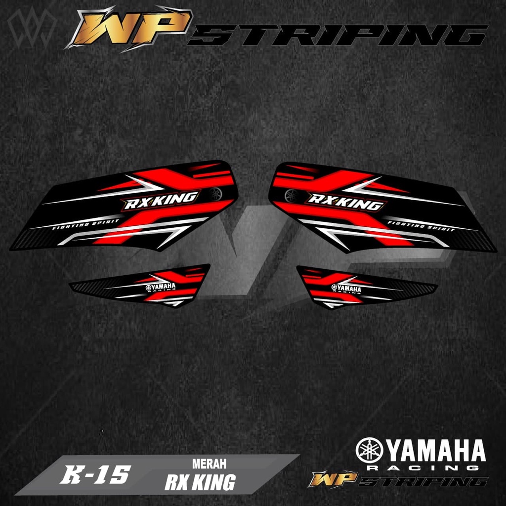 STRIPING RX KING - STIKER VARIASI LIST SKOTLET MOTOR YAMAHA RX KING - K-15