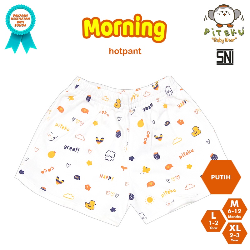 PITEKU HOTPANTS ROUTINE V2  2-3Y / HOTPANTS ANAK