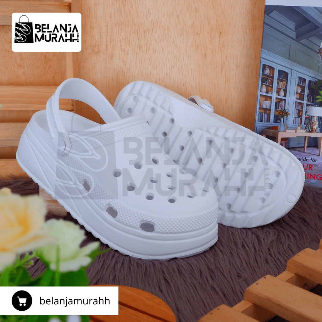 Sandal Baim Wanita Crocs Classic Korean Style / Sandal Kodok wanita polos Anti slip Warna cantik