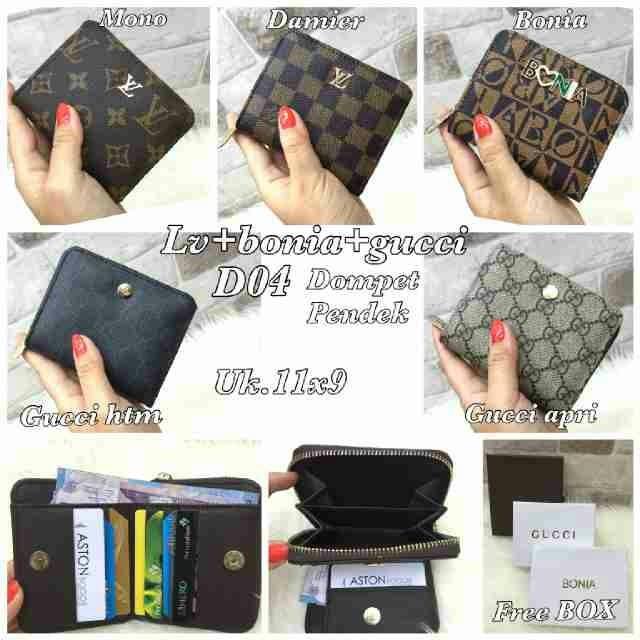 DOMPET PENDEK LV, GUCCI, BONIA