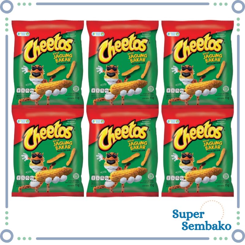 SNACK CHEETOS RASA JAGUNG BAKAR RENCENG ISI 10 PCS BUNGKUS