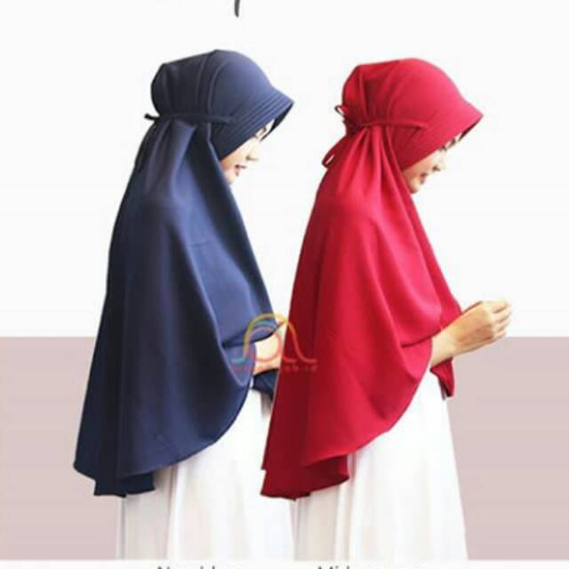 Khimar pet jumbo tali bahan wolfis