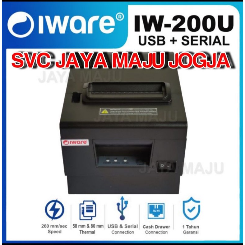 Jual Iware Iw U Auto Cutter Usb Rs Serial Printer Kasir