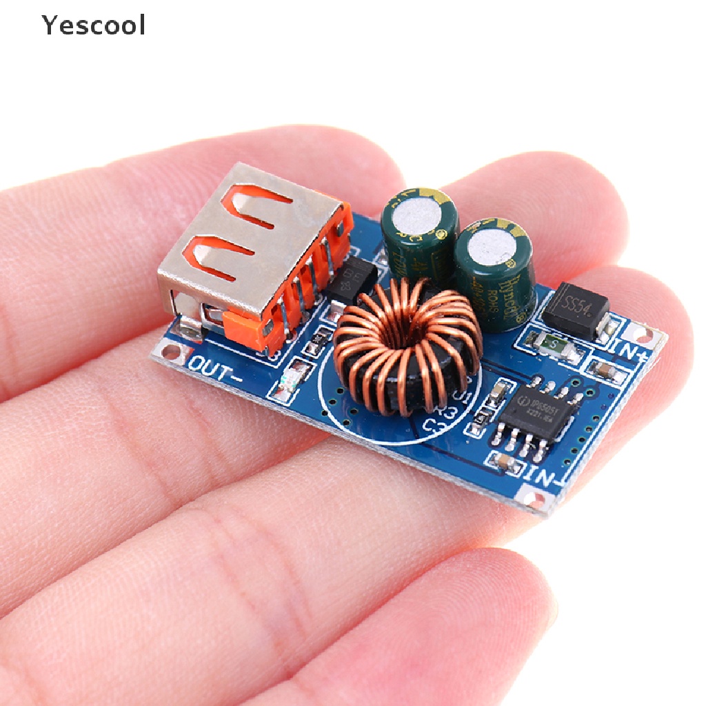 Yescool Modul Step Down USB DC 12V 24V Ke QC3.0 Fast Charging Untuk Huawei / Samsung