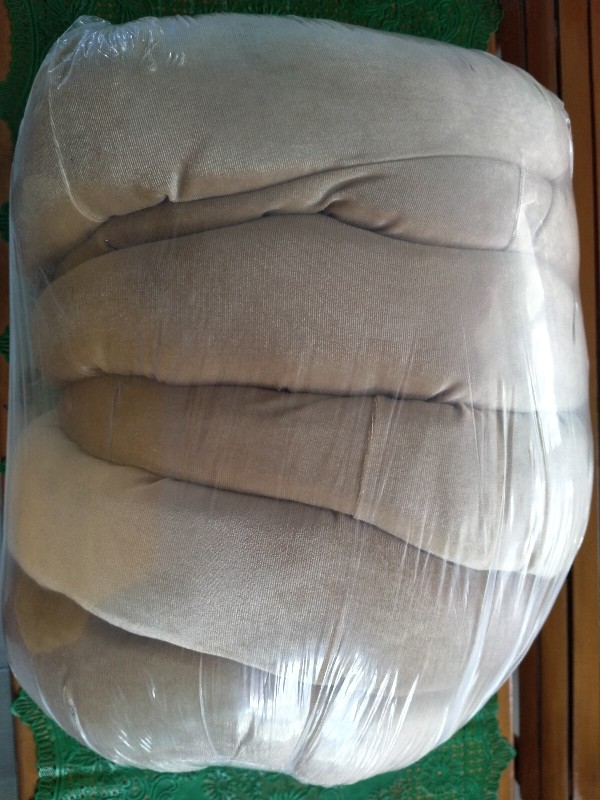 Ready Stok Bantal Sofa Bulat Labu Glossy Pillow Round