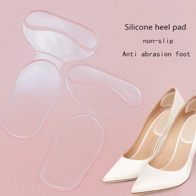 PREMIUM QUALITY SEPASANG INSOLE GEL TUMIT BAHAN GEL SILICON LENTUR ANTI TUMIT LECET INSOLE INVISIBLE TS03W