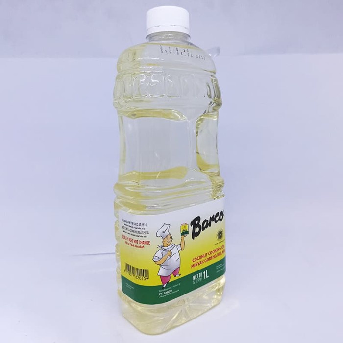 

Best Seller BARCO MINYAK GORENG KELAPA BOTOL 1 LITER - COOKING COCONUT OIL Terbatas