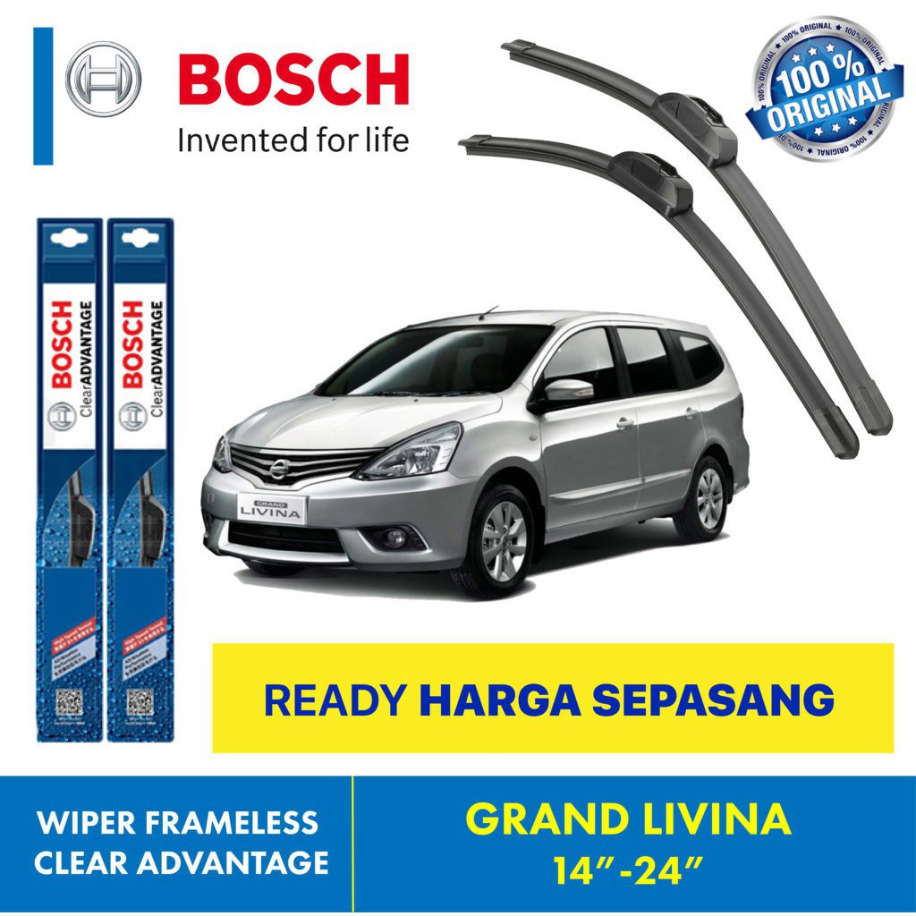 Wiper Blade Grand Livina BOSCH frameless ADVANTAGE 14-24&quot; ORIGINAL