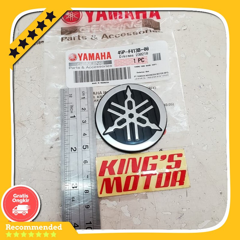 Spare Part Motor Emblem Logo Yamaha Byson ( 5.5Cm ) Ori Asli Original
