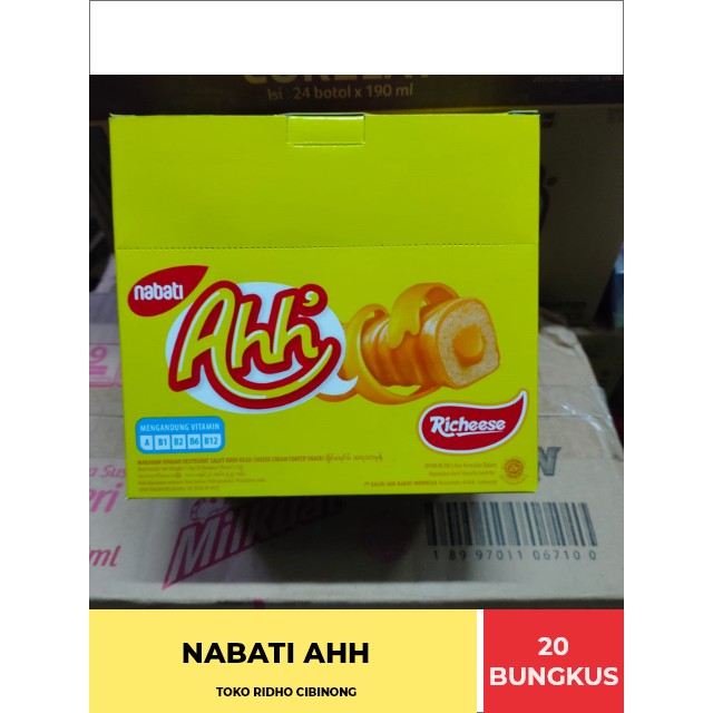 

NABATI AHH RICHEESEE ISI 20 BUNGKUS PER BOX