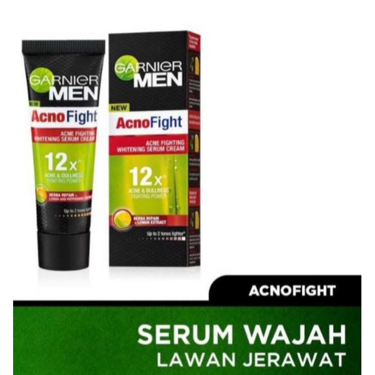 GARNIER Men Acno Fight Acne Fighting | Turbo Bright  Serum Wajah