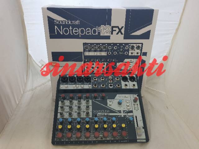 MIXER AUDIO SOUNDCRAFT NOTEPAD12FX?NOTEPAD 12FX ( ORIGINAL )