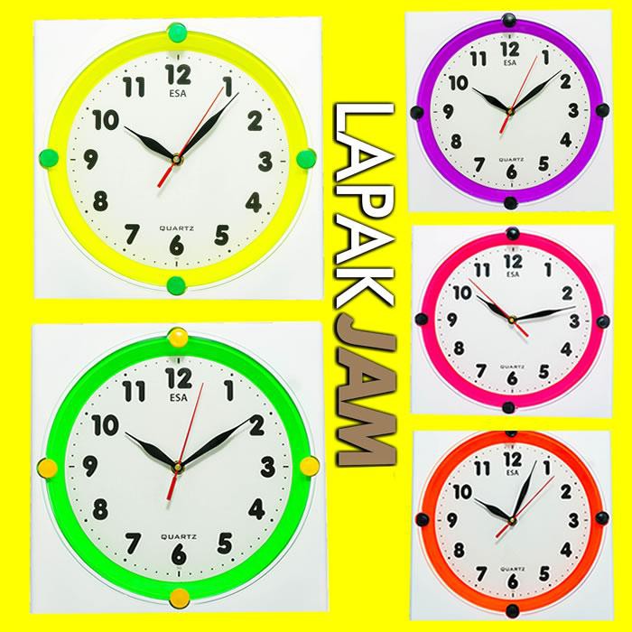 Jam Dinding Polos Minimalis Unik Dekorasi Rumah Wall Clock ESA 071