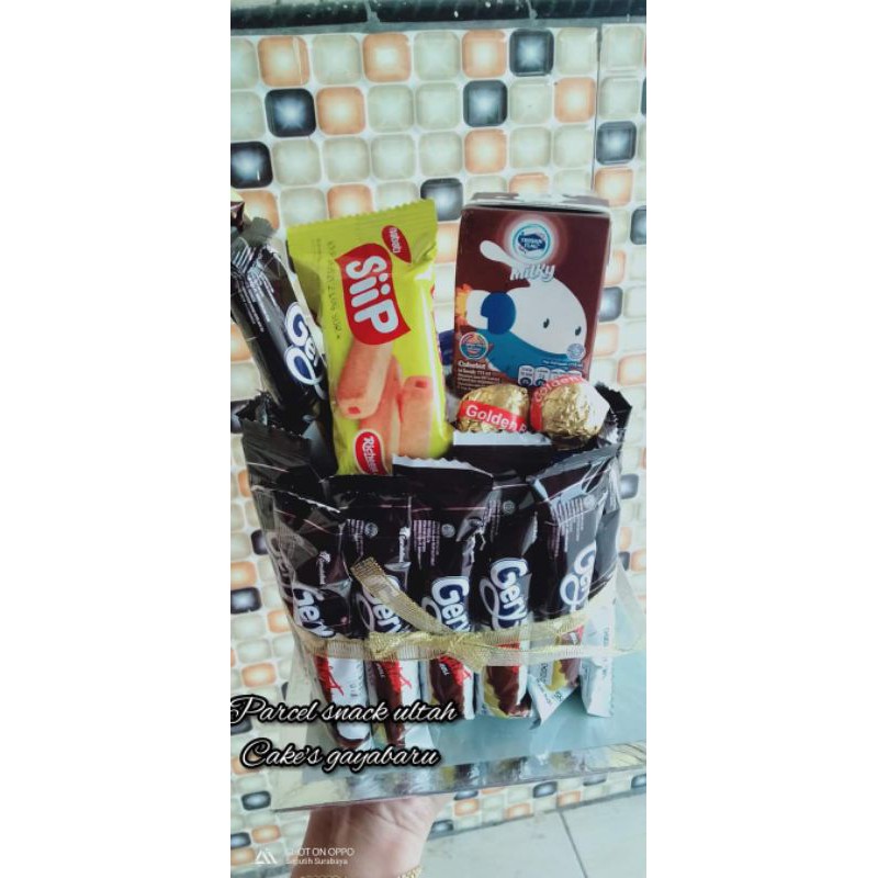 parcel sanack ultah simple murahb by cake's gayabaru