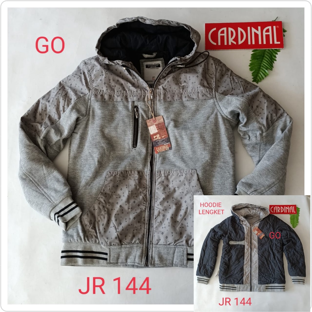 gof JR CARDINAL JAKET KAOS PARASUT Cowok Casual Jaket Pria Keren Jaket Kekinian