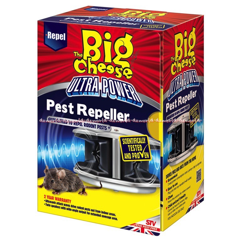 Big Cheese Ultra Power Pest Repeller Pengusir Tikus Berteknologi Tinggi dan Ekonomis  Bigcheese