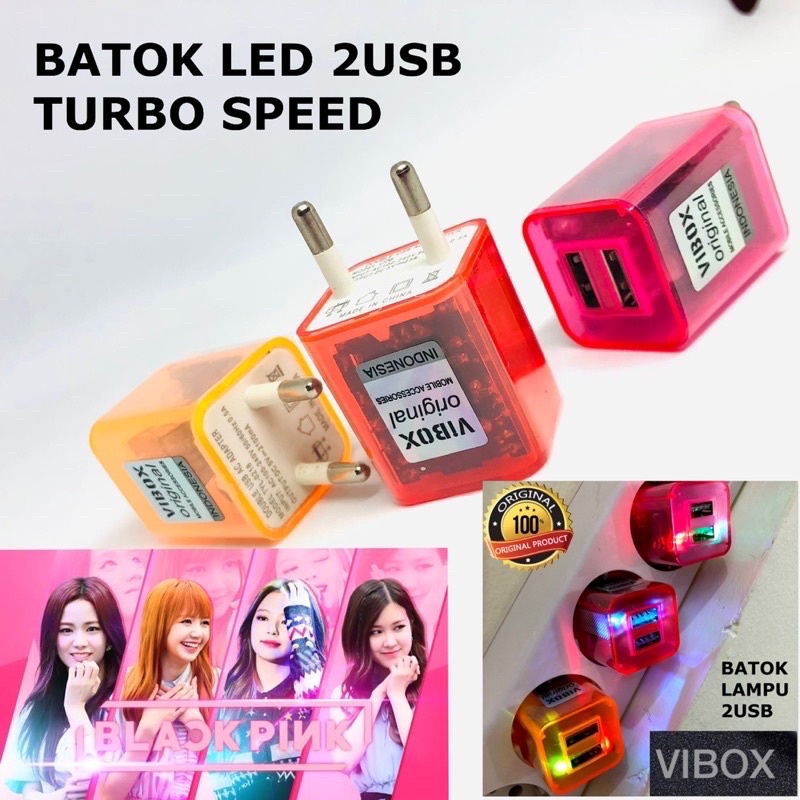 PROMO BATOK VIBOX LED 2 USB TURBO POWER