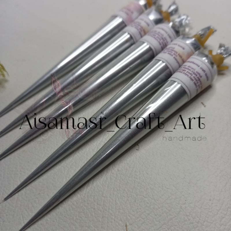 

Henna craft Tinta timbul Cat rubber cat tekstile tinta timbul kain aman di cuci silver perak premium