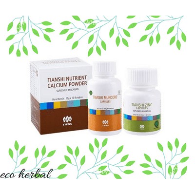 Tiens Paket Obat Kuat Vulcano 1 (1 btl Muncord + 1 btl zinc + 1 box Nhcp)