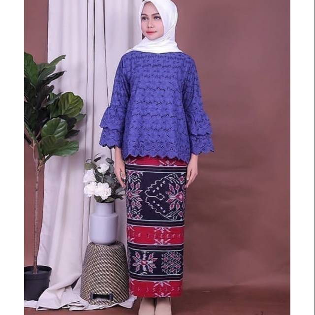 Rok span tenun motif kupang O1