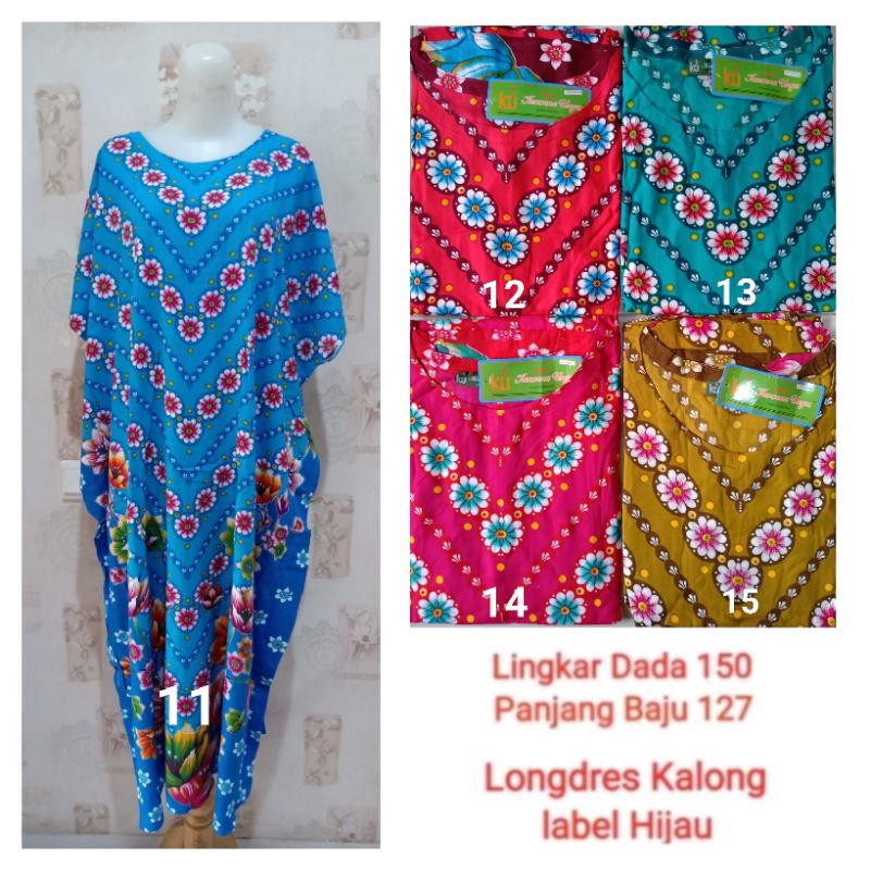 Longdres Kalong Kencana Ungu label hijau