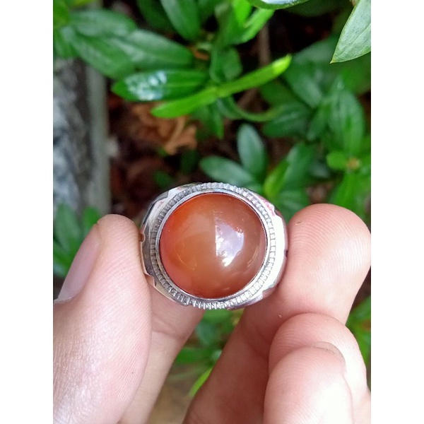 ✅ Cincin Bacan Obi - Natural ( Batu Akik asli Pulau Obi - bukan idocrase giok lumut sungai dareh pan