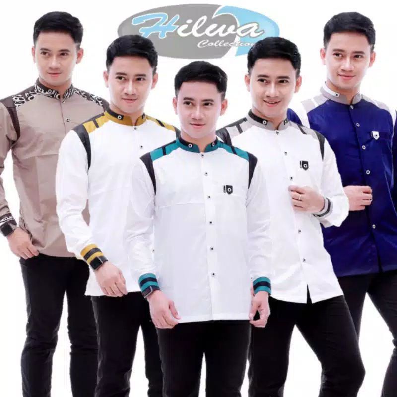 Baju Koko Dewasa Lengan Panjang | Baju koko Hadroh Azzahir | Baju Koko Lengan Panjang Putih Murah