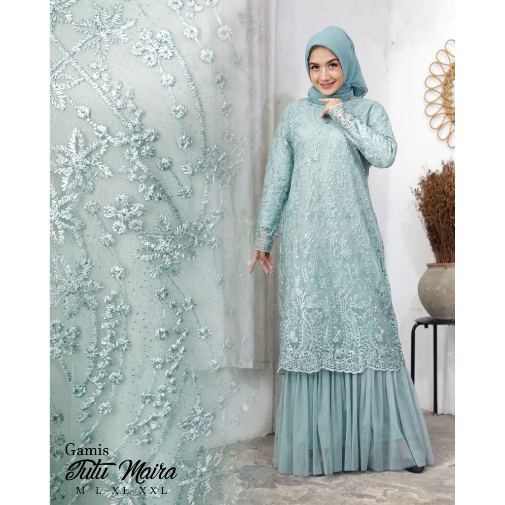 PROMO LONG GAMIS TULLE BORDIR TUTU / LONG GAMIS TULLE BORDIR PREMIUM