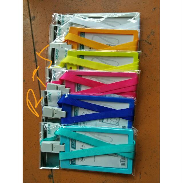 

Bantex ID CARD satu sisi 6 warna + tali.harga untuk.5pcs