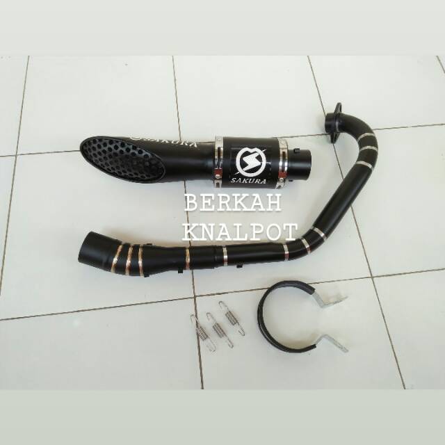 Knalpot racing Sakura R15 Byson Vixion Xabre Cbr150 Cb150 Sakura fullsystem