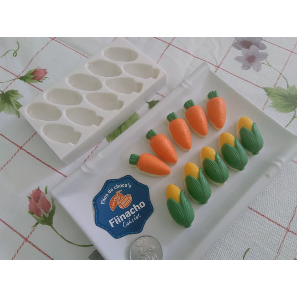 Wortel - Jagung | Cetakan Coklat HCM 291| Fiina de choco