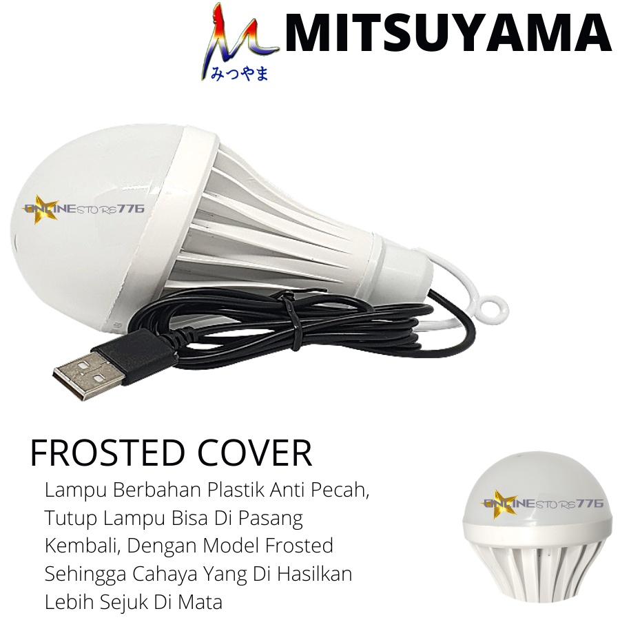 Bohlam Lampu USB Mitsuyama 10w Lampu LED USB 10 Watt Bohlam