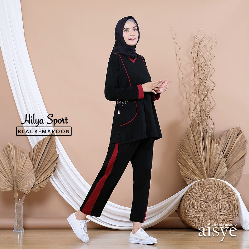 Baju Senam Wanita Setelan Olahraga Muslimah Sporty Muslim HILYA AISYE