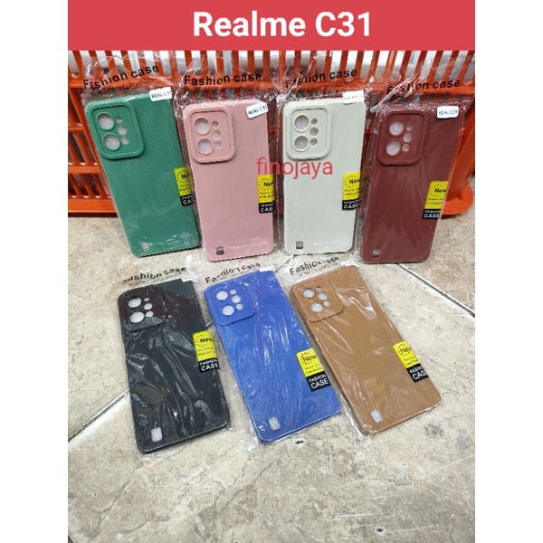 Softcase Realme C31 Silikon Casing Selicon Case Macaron Pelindung Pro Camera