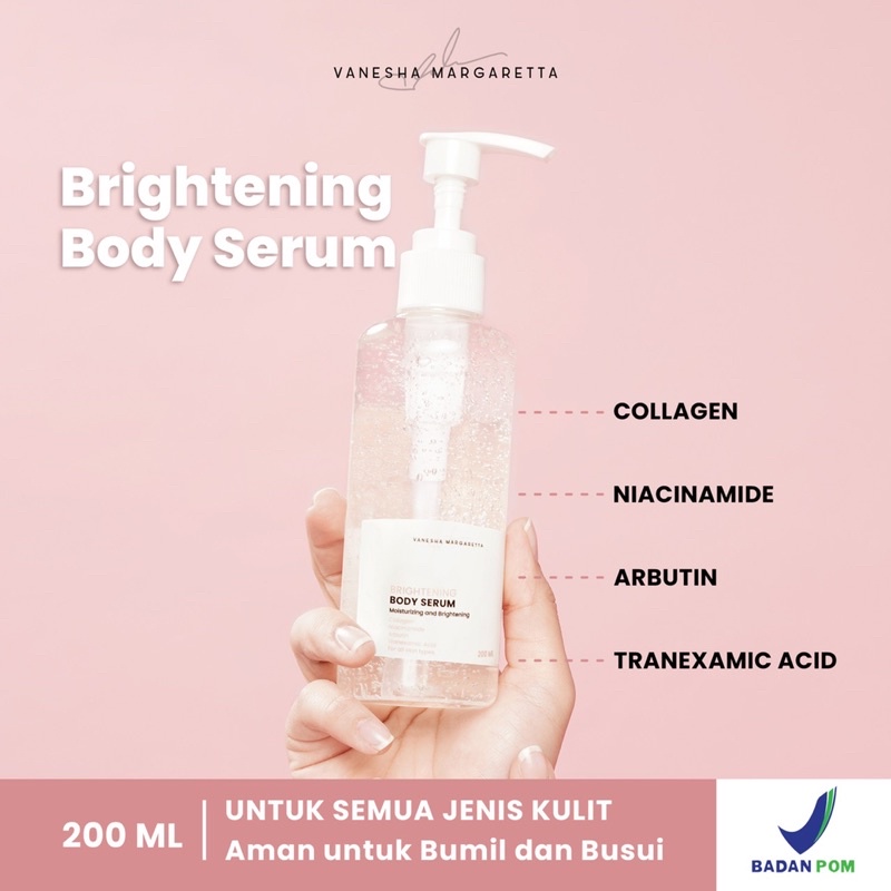 Vanesha Margaretta - Brightening Lotion &amp; Body Serum/Baca Deskripsi