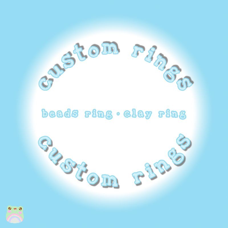 custom | clay ring | beads ring | cincin | manik | y2k