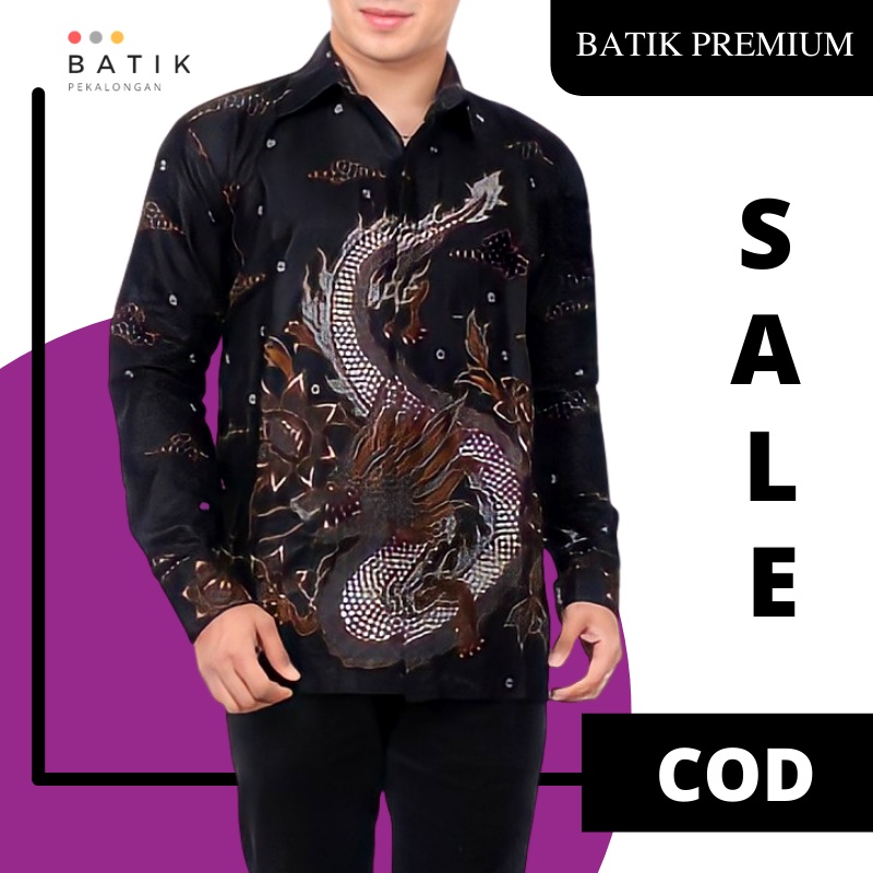 Kemeja Batik Modern Pria Lengan Panjang Pekalongan Premium Modern Batik Remaja Anak Muda Pria