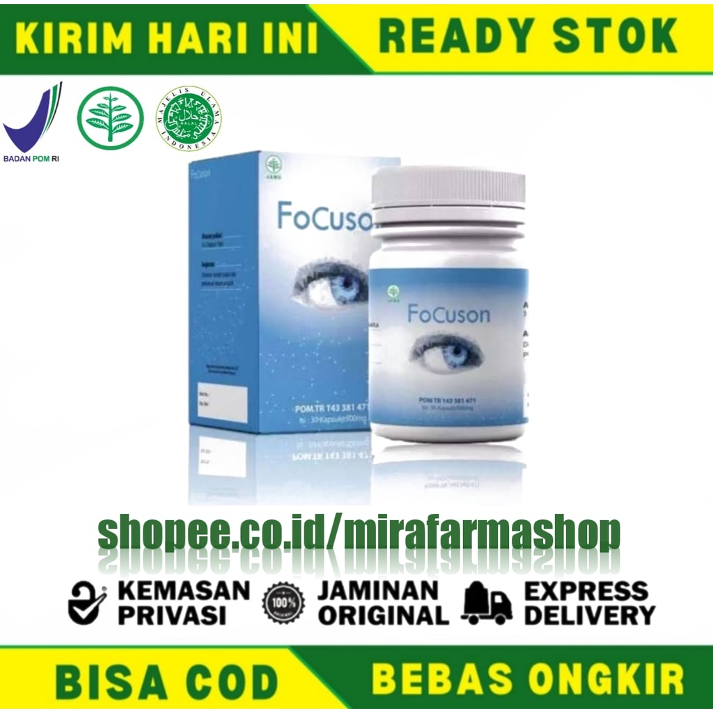Focuson Asli - Focuson Original - Focuson Asli Obat Mata Herbal - Topviz - Bioseefit