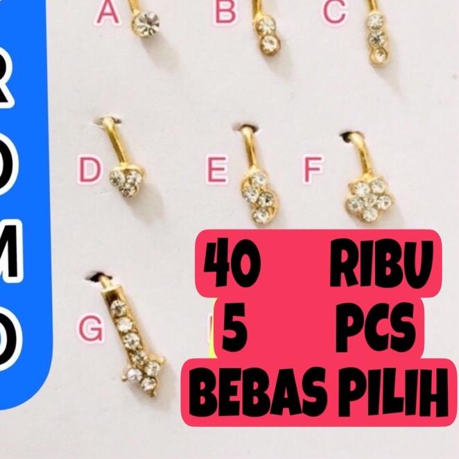 ANTING HIDUNG / PIN HIDUNG JEPIT / NATH HIDUNG / HIASAN HIDUNG / AKSESORIS INDIA