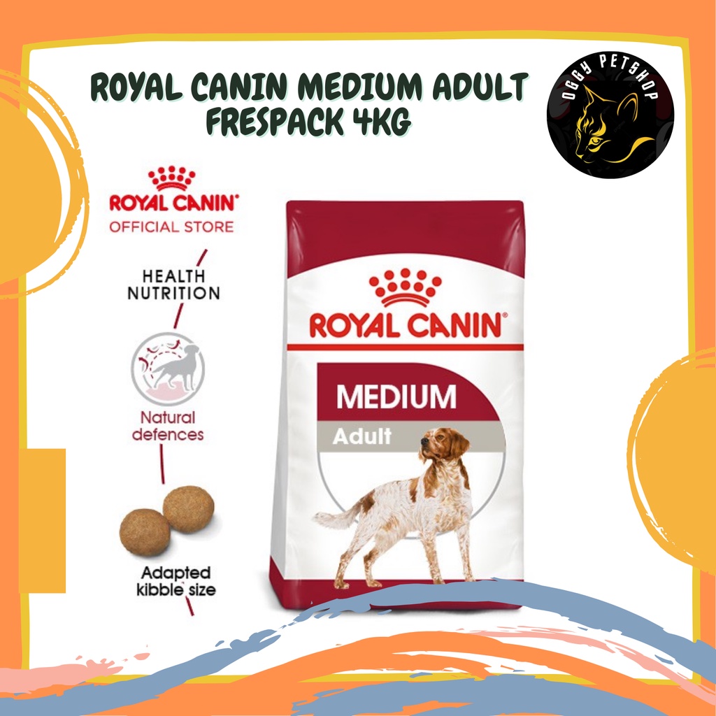 RC Royal Canin Medium Adult Makanan Anjing Dewasa Dry 4kg