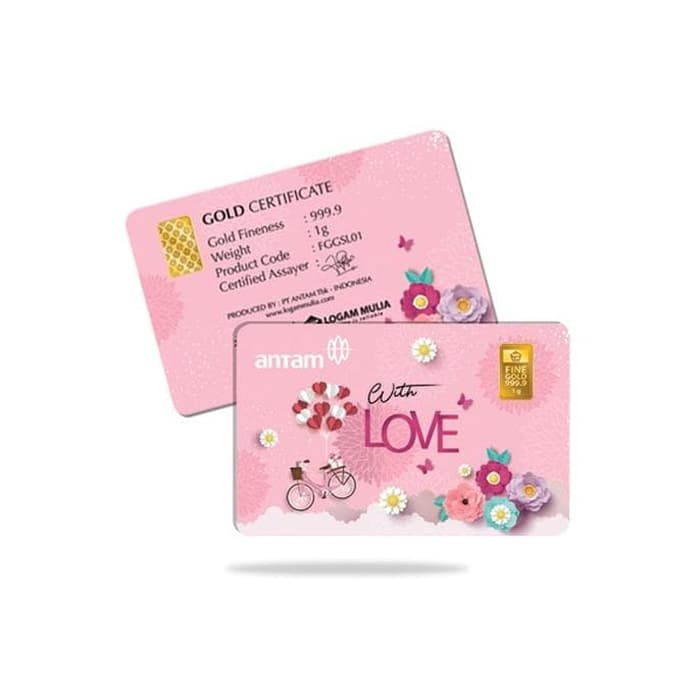 Emas Antam 1 Gram Gift Series - With Love