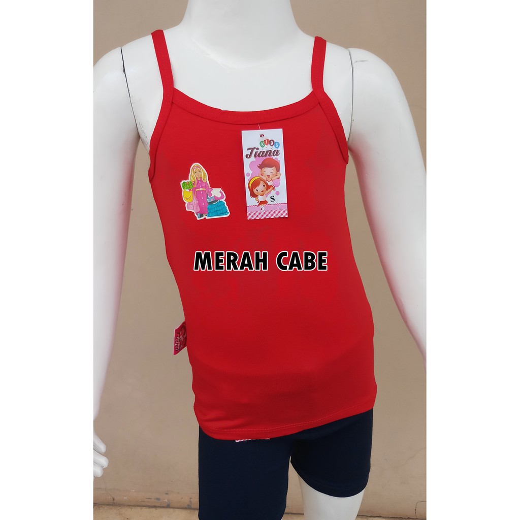 Tanktop/Singlet Tali Kecil TIANA Anak Perempuan 1-12 Tahun